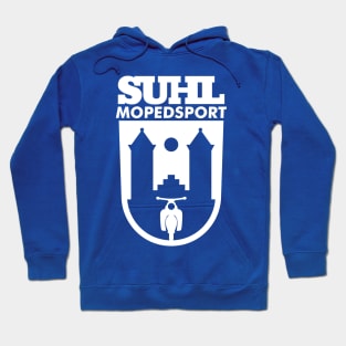 Suhl Mopedsport with Simson Star / Sperber / Habicht v.1 (white) Hoodie